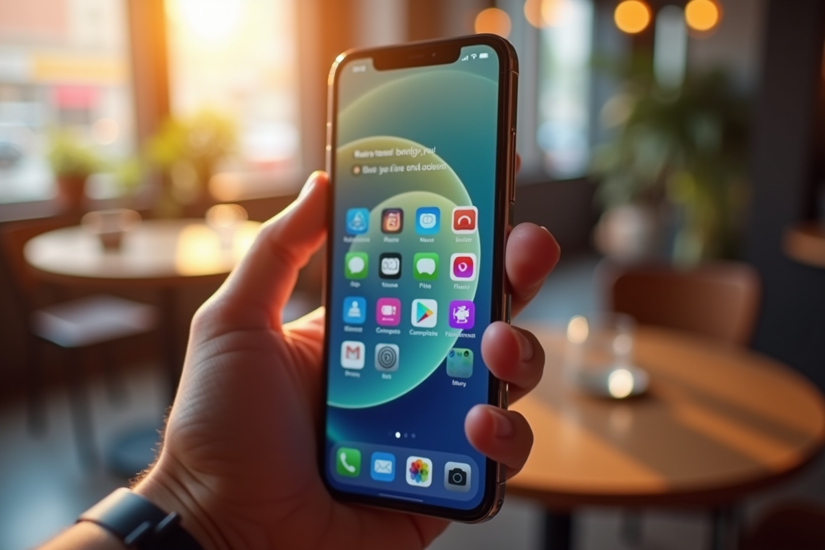 Smartphone avec boutons d