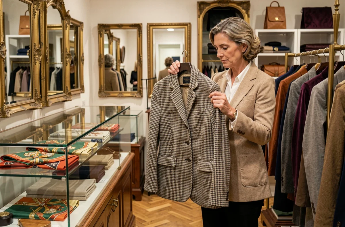 Tra District avec des vêtements vintage de créateurs et des accessoires de luxe de seconde main dans un cadre élégant